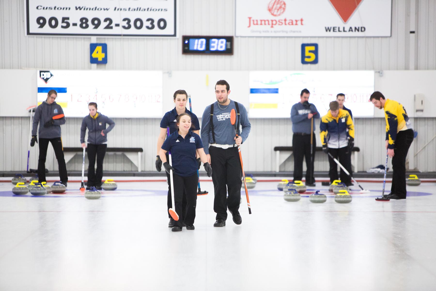RECAP: Knights curling caps off Day 1 of OCAA Curling Championship