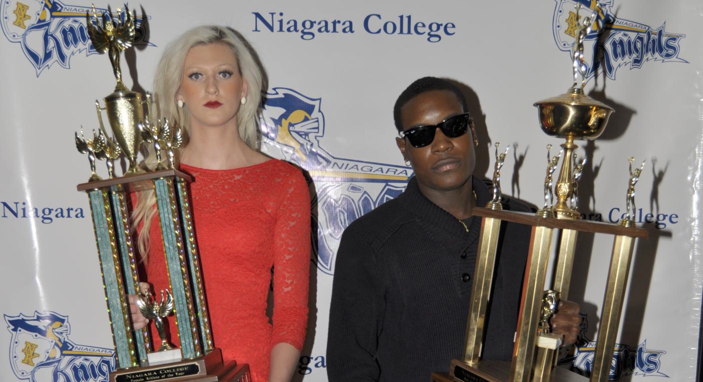 Alex Campbell and Marieka Ouimette Named Niagara College Knights Male and Female Athletes of the Year