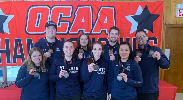 Knights Curlers Bring Home Hardware from OCAA Championships