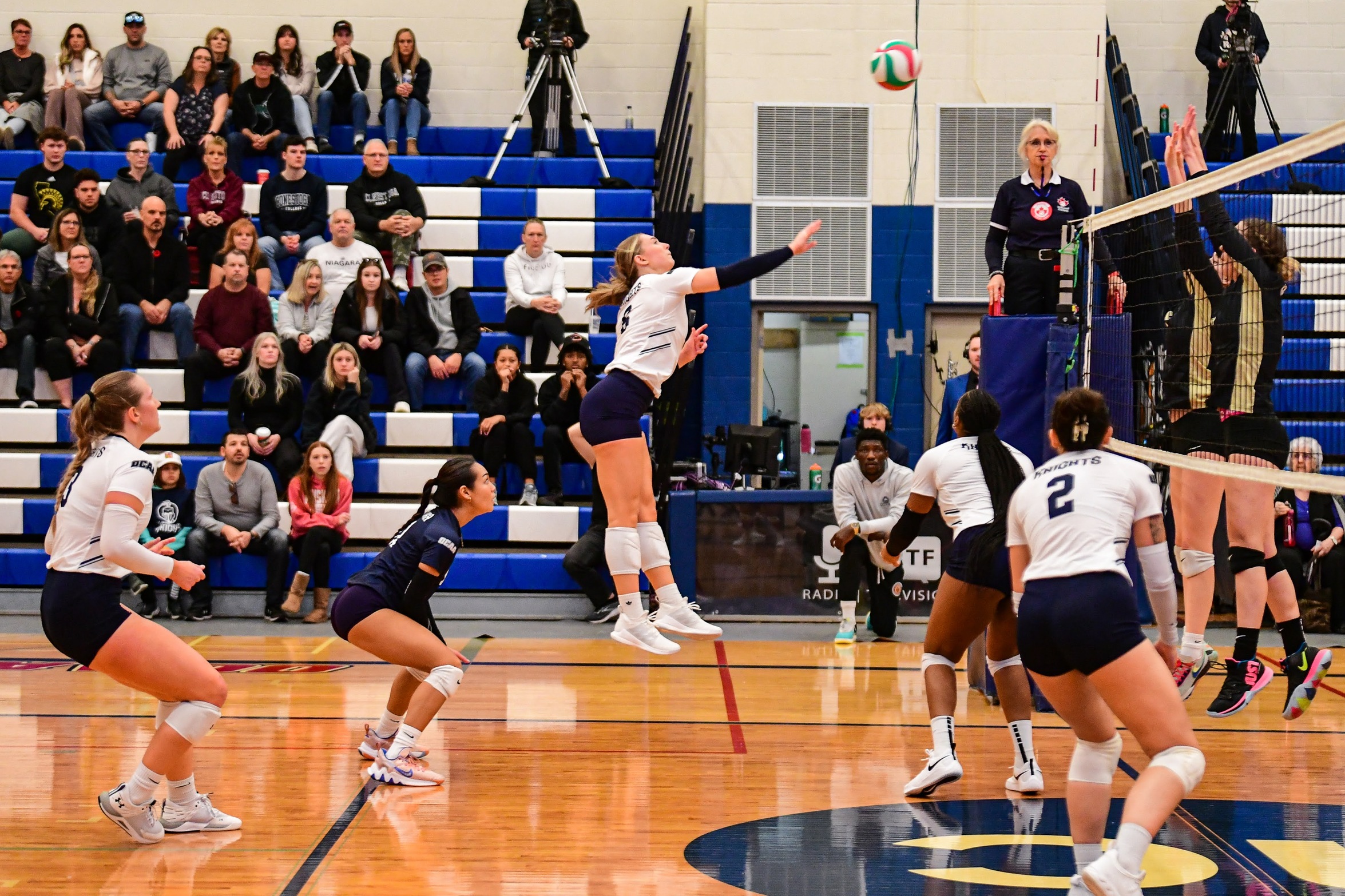 Knights women's volleyball team suffers first loss in home opener