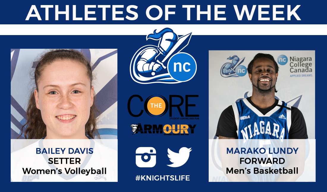 Davis and Lundy named athletes of the week