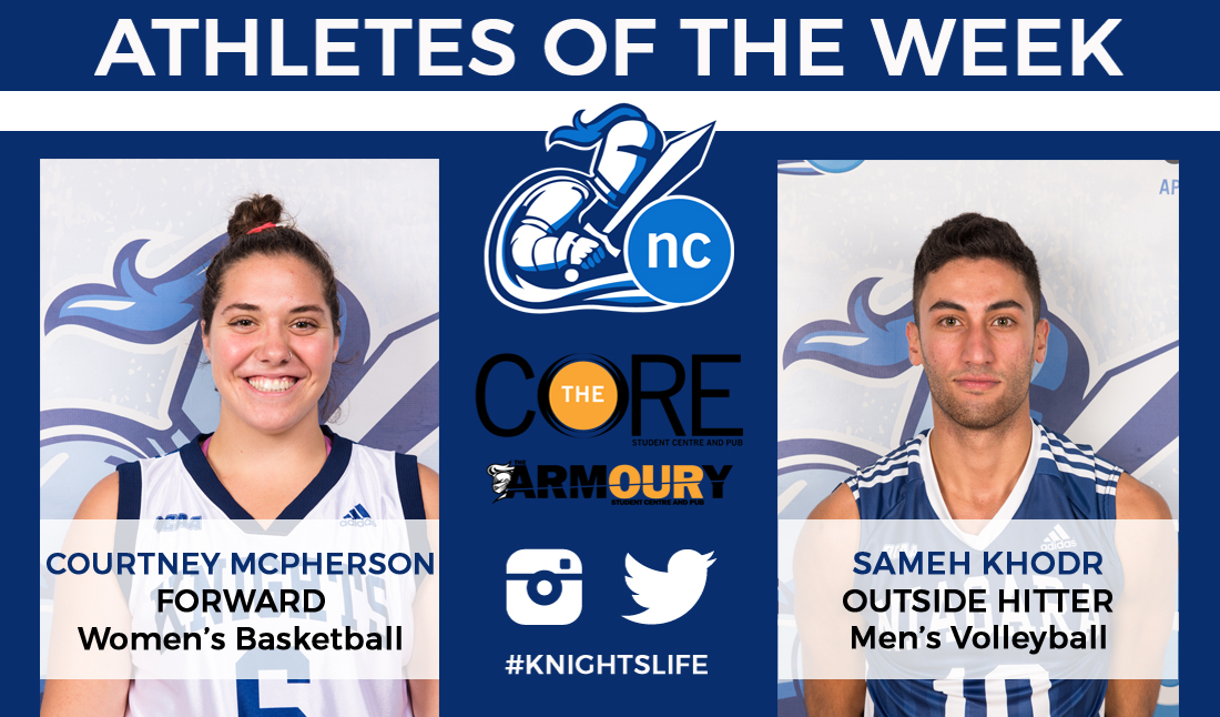 Courtney McPherson and Sameh Khodr named athletes of the week