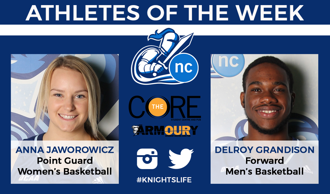 Anna Jaworowicz and Delroy Grandison Named SAC Athletes of the Week
